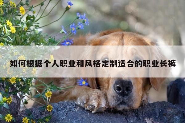 EMC易倍体育官方入口:如何根据个人职业和风格定制适合的职业长裤